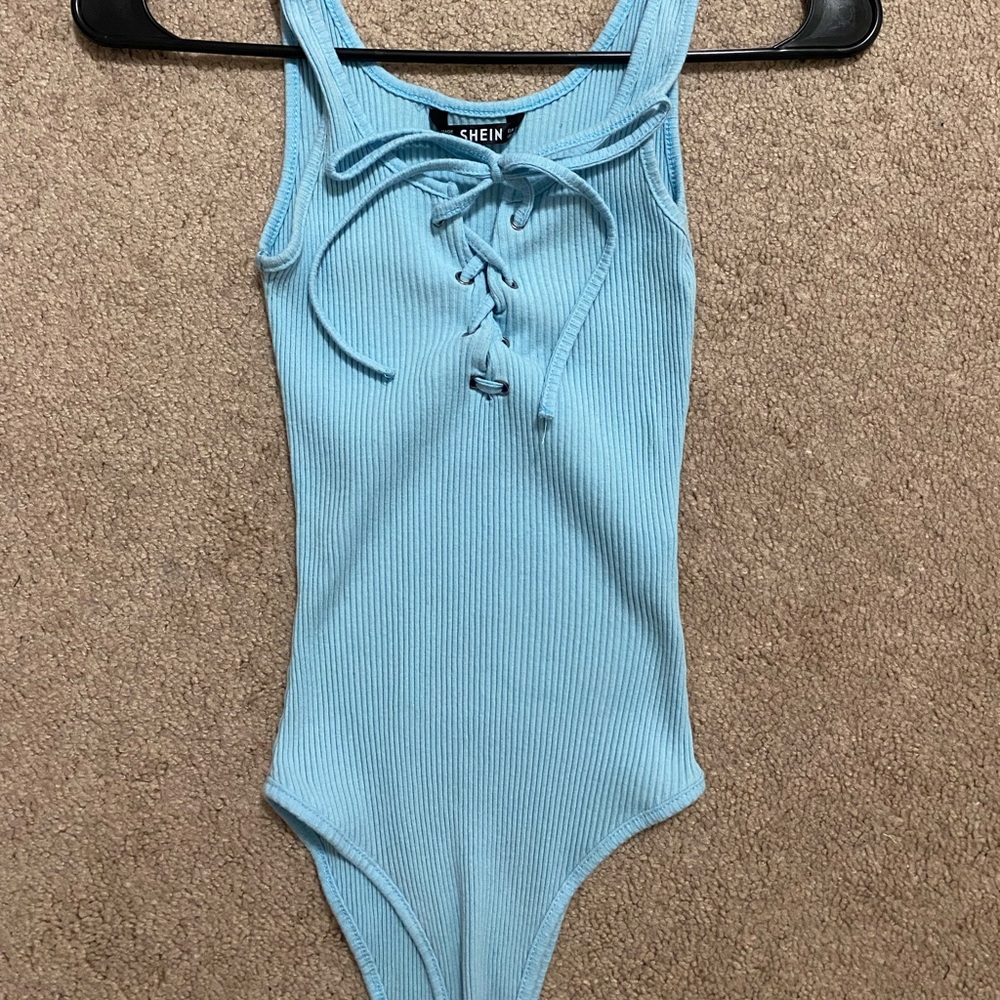 Baby blue bodysuit SHEIN size M